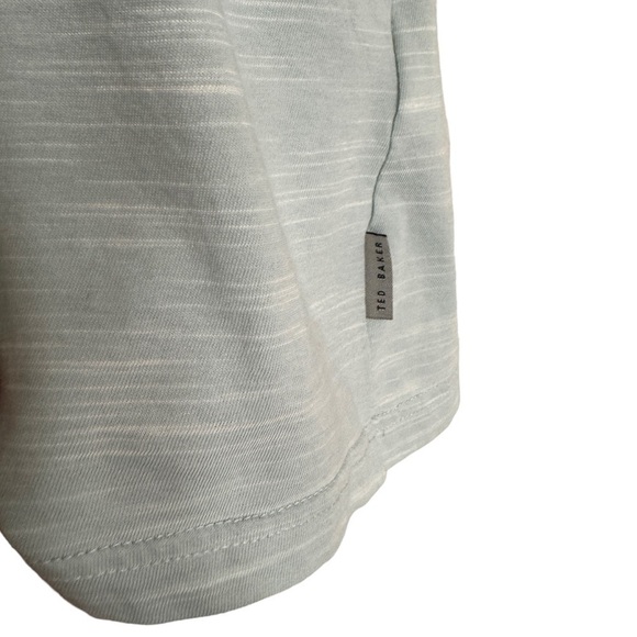 Ted Baker Light Blue Short Sleeve Pocket Tee, Size 4 (L) - Picture 3 of 9